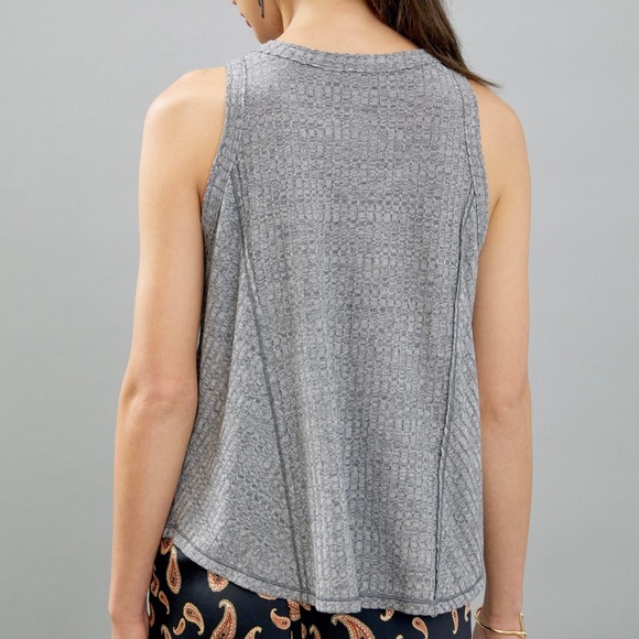 Daily Practice by Anthropologie Grey Marley Tank Top Size Medium - Picture 3 of 10